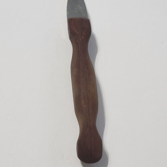 Cutco Carving Turning Fork No 27 Brown Wood Handle Made in USA - Picture 8 of 14